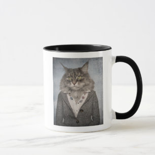 Mug Chat dans des vêtements