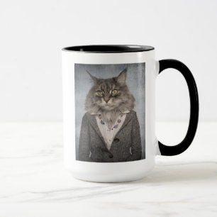 Mug Chat dans des vêtements