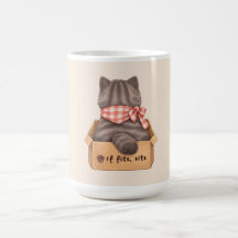 Chat dans la boîte