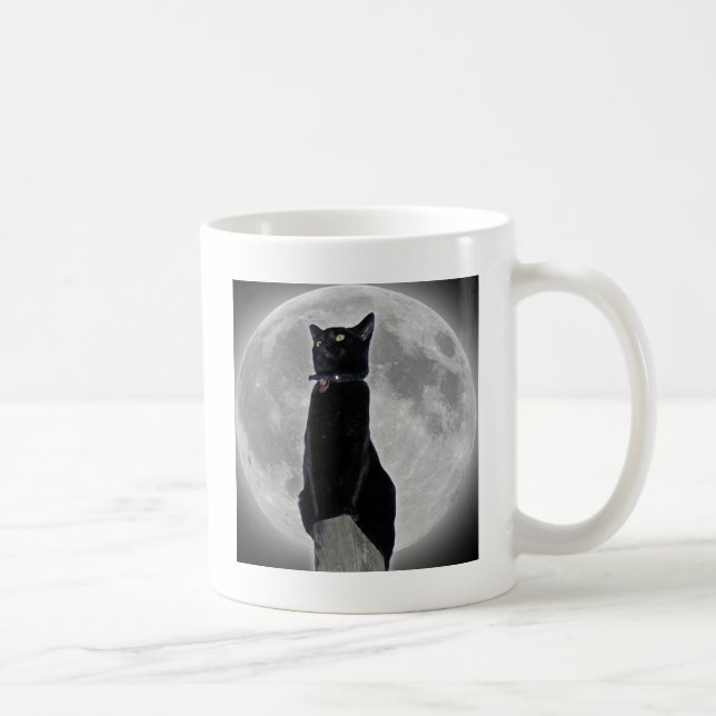 Mug Chat dans la lune (Droite)