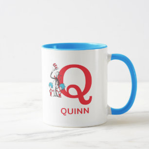 Mug Chat dans le Chapeau, Nom de Chose Une & Monogramm