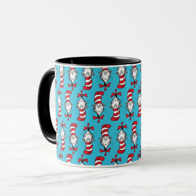 Mug Chat Dans Le Motif Casquette (Devant gauche)