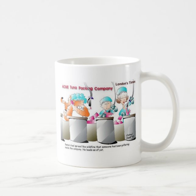 Mug Chat dans l'usine de poissons Cadeaux et objets de (Droite)