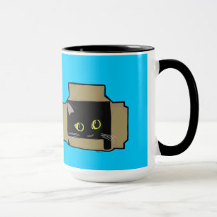 Mug Chat dans une boîte