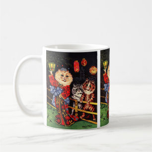 Mug Chat de beauté japonais par Louis Wain