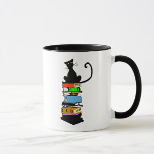 Mug Chat de bibliothèque