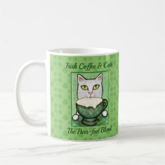 Mug Chat de blanc du jour de St Patrick de café