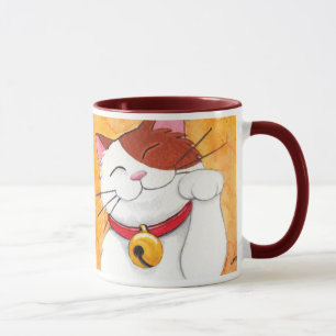 Mug Chat de calicot chanceux mignon de Maneki Neko