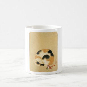 Mug Chat de calicot japonais, Hanabusa Itchō