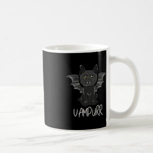 Mug Chat de chauve-souris noir Halloween Vampire Vampu