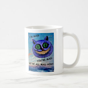 Mug Chat de Cheshire : Nous sommes tous fous ici ! ~