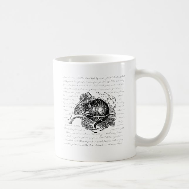 Mug Chat de Cheshire - nous sommes tous fous ici (Droite)
