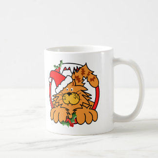 Mug Chat de confiture d'oranges à Noël