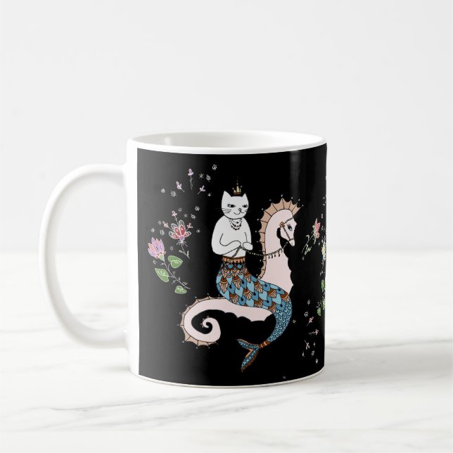 Mug Chat de déplacement de sirène (Gauche)
