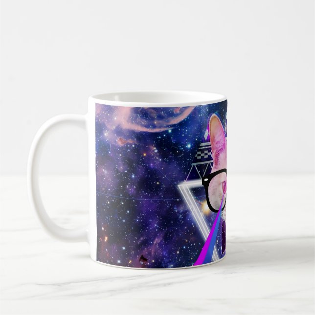 Mug Chat de galaxie de hippie (Gauche)