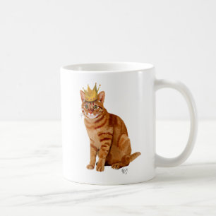 Mug Chat de gingembre avec couronne