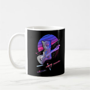 Mug Chat de guitare électrique Vaporwave 80s 90s Musi