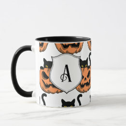 Mug Chat de Halloween Vintage Motif Époqué Personnalis