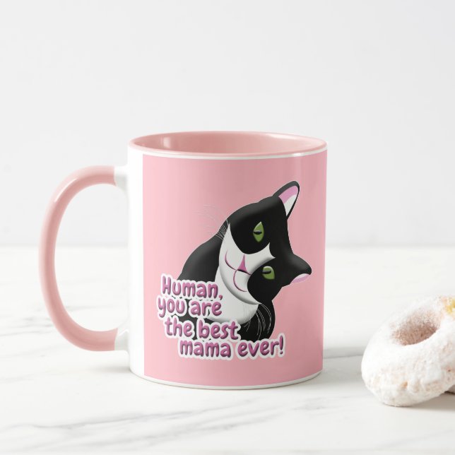 Mug Chat de la Fête des Mères (Avec donut)
