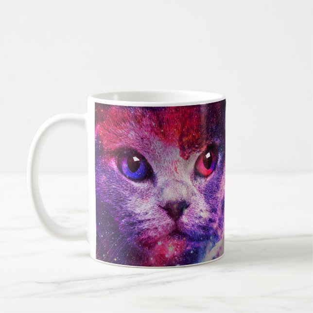 Mug Chat de la galaxie violette  (Gauche)