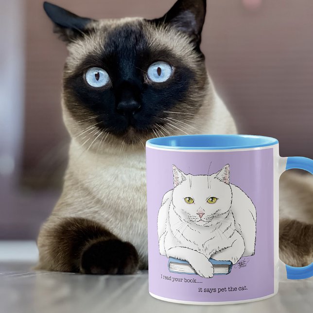 Mug Chat de livre (Créateur téléchargé)