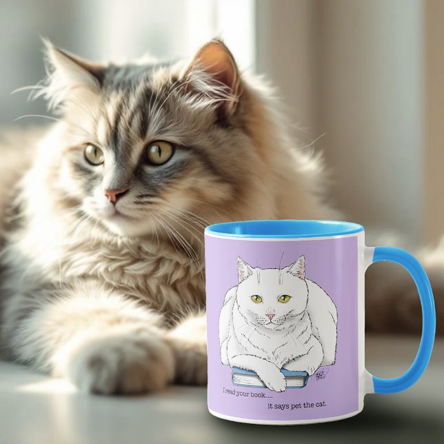 Mug Chat de livre (Créateur téléchargé)