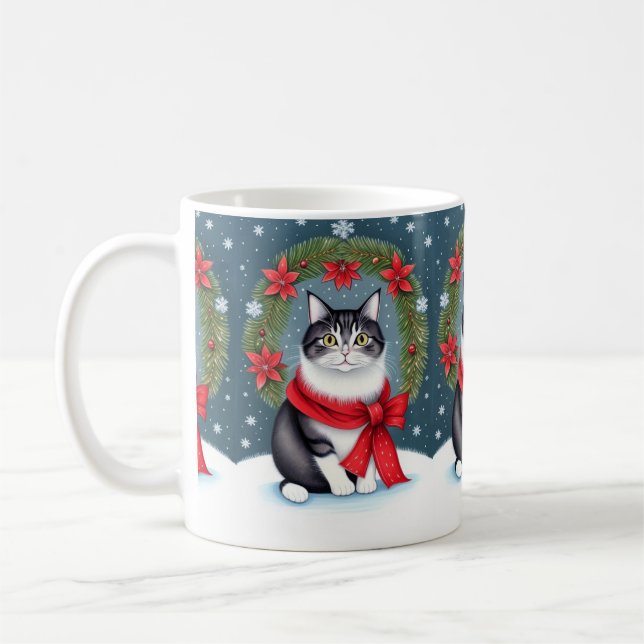 Mug Chat de Noël (Gauche)