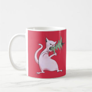 Mug Chat de Noël Drôle Mal Kitty Xmas Arbre