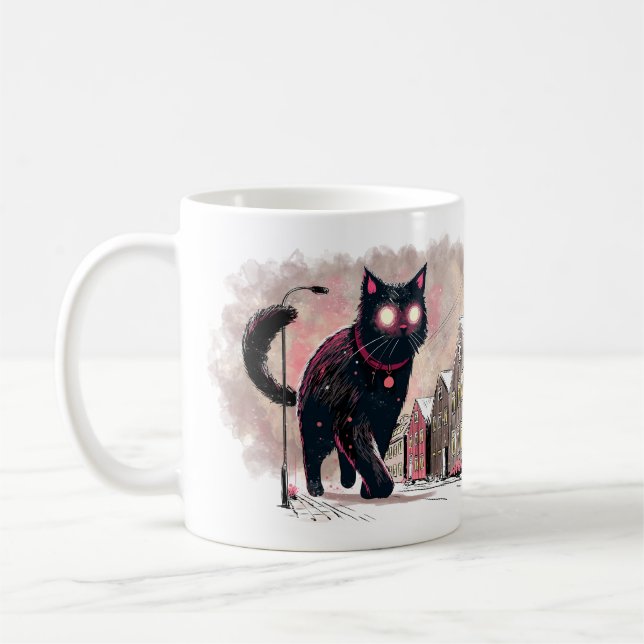 Mug Chat de Noël islandais Yule (Gauche)