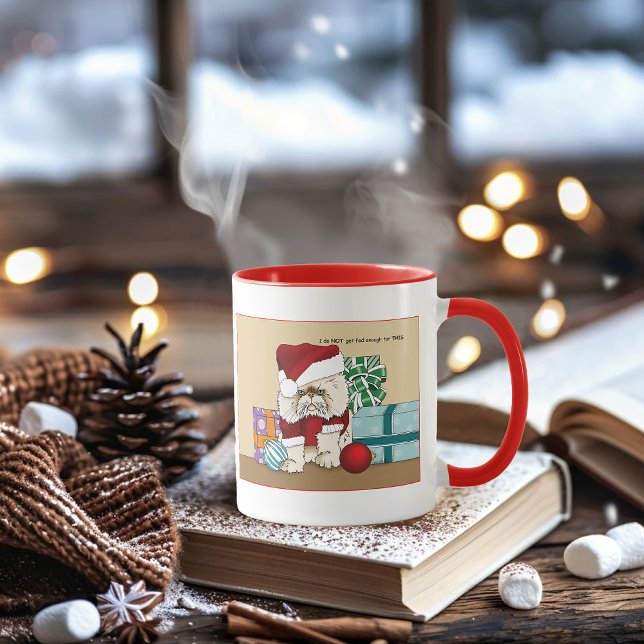 Mug Chat de Noël Perse (Créateur téléchargé)