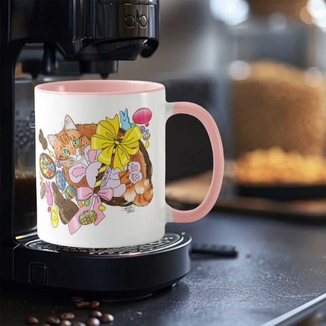 Mug Chat de Pâques Orange (Créateur téléchargé)