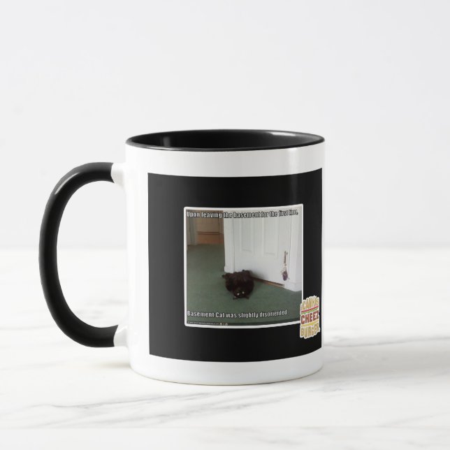 Mug Chat de sous-sol, légèrement désorienté (Gauche)