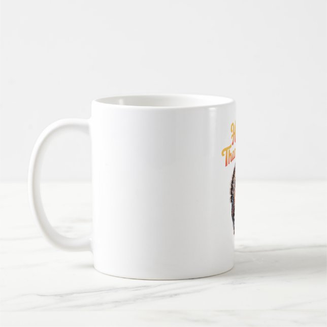 Mug Chat de Thanksgiving jour de la dinde classique d' (Gauche)