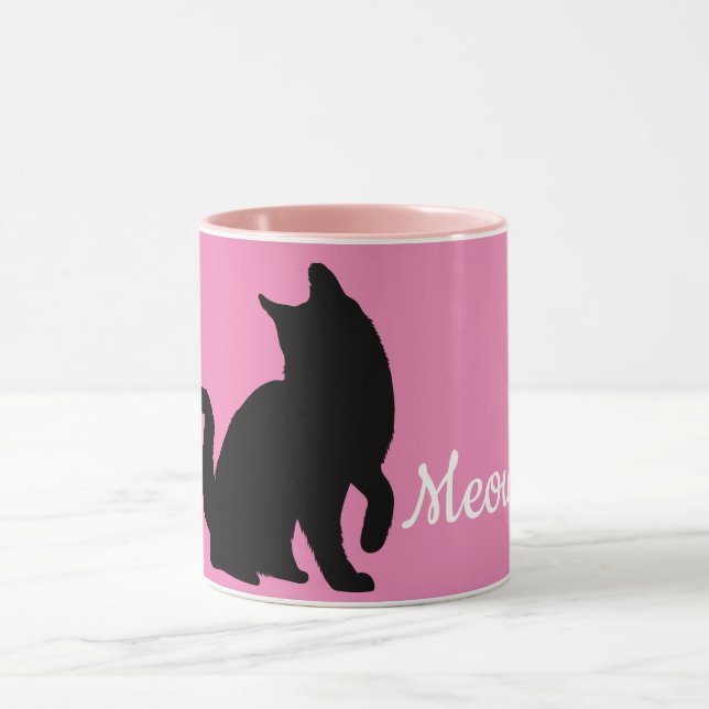 Mug Chat de viande noire rose (Centre)