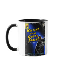 Chat d'enfer d'espace extra-atmosphérique !