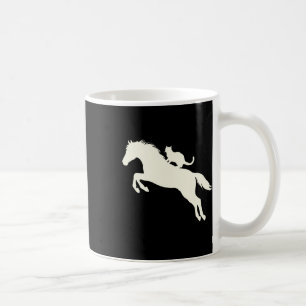Mug Chat D'Équitation Silhouette Pour Amoureux des ani