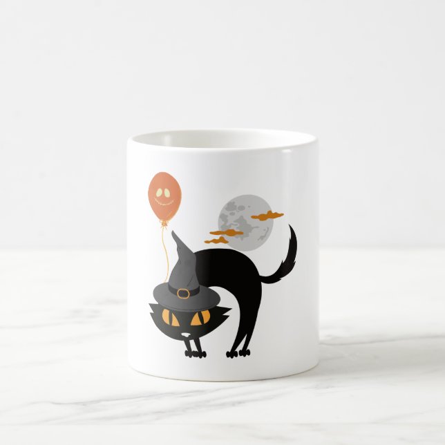 Mug Chat d'Halloween éffrayant (Centre)