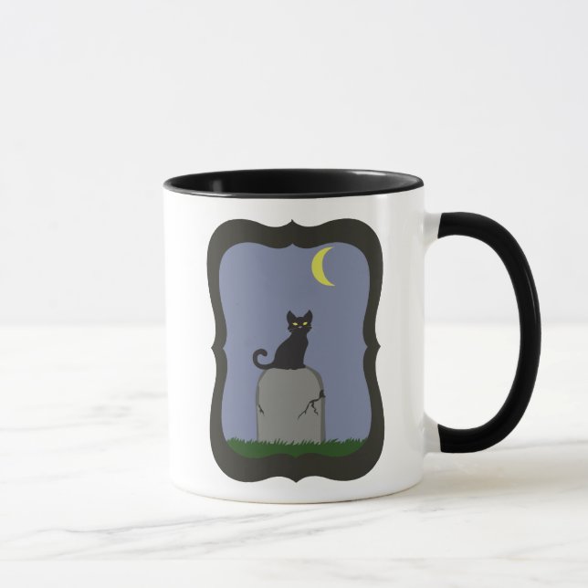 Mug Chat d'Halloween effrayant (Droite)