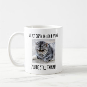 Mug chat drôle, cadeau personnalisé pour amateur d