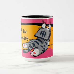 Mug Chat Drôle, Chat Gras, Script Drôle, Moderne Tenda