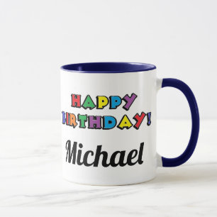 Mug Chat drôle de dicton Bleu Anniversaire personnalis