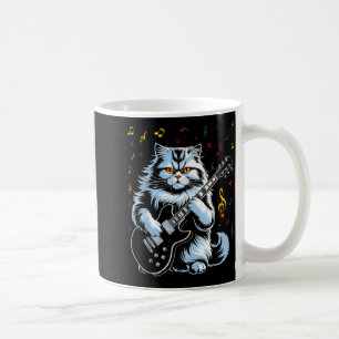 Mug Chat drôle de guitare Rock Playing