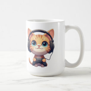 Mug Chat drôle de joueur - Cadeau pour les amateurs de