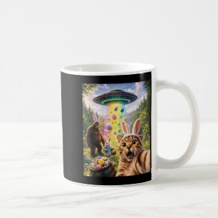 Mug Chat drôle de selfie avec des oreilles de lapin de