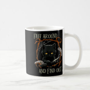 Mug Chat drôle d'Halloween Fluff Around And Find Out