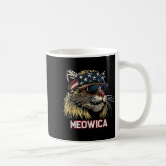 Mug Chat - Drôle du 4 juillet Drapeau américain Fête d