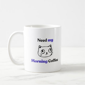 Mug Chat drôle et humoristique du matin