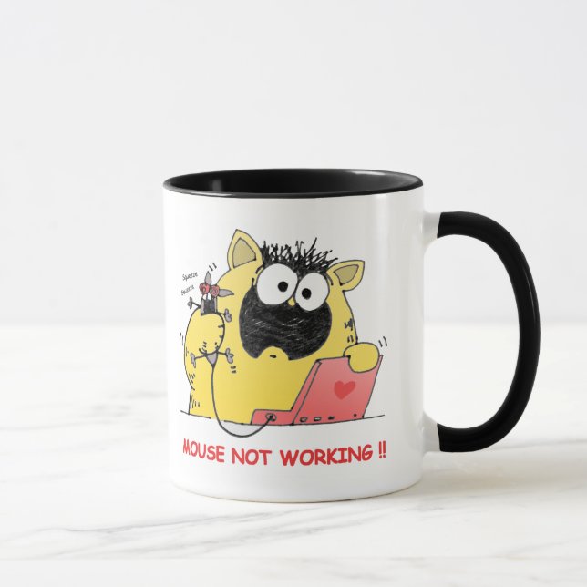 Mug Chat drôle et souris de LOL (Droite)