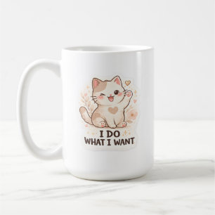 Mug Chat Drôle Je Fais Ce Que Je Veux Joli Chat