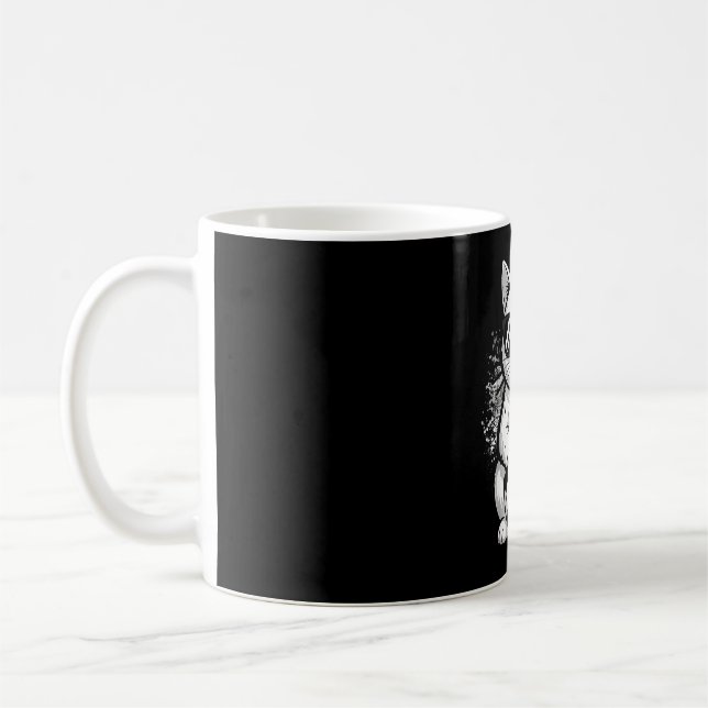 Mug Chat drôle portant des lunettes de soleil jouant a (Gauche)